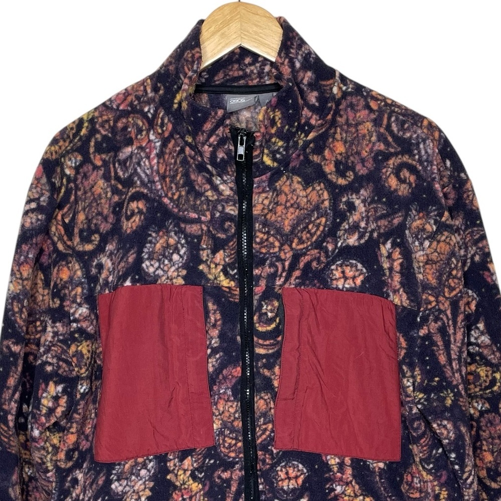 ASOS Paisley Print Fleece Full Zip Jacket XL‎ - Picture 4 of 11
